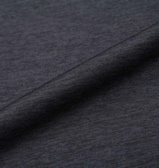 大きいサイズ メンズ VOLCANIC カチオン 天竺 切替 半袖 Tシャツ + ハーフパンツ ブラック杢 1258-1261-2 3L 4L 5L 6L