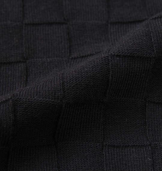 大きいサイズ メンズ GLADIATE ALL刺繍ブロックジャガード 半袖 ポロシャツ ブラック 1258-1551-2 3L 4L 5L 6L 8L
