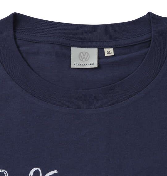 大きいサイズ メンズ VOLKSWAGEN 半袖 Tシャツ ネイビー 1268-1201-1 3L 4L 5L 6L 8L