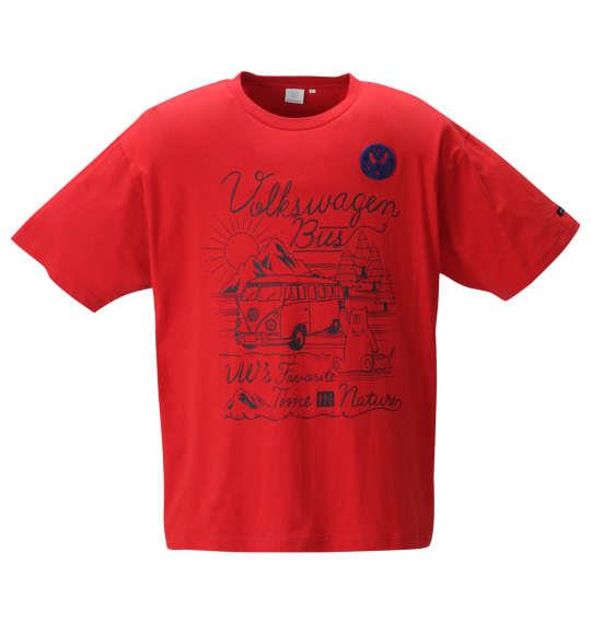 大きいサイズ メンズ VOLKSWAGEN 半袖 Tシャツ テラコッタ 1268-1201-2 3L 4L 5L 6L 8L