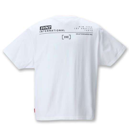 大きいサイズ メンズ SEVEN2 半袖 Tシャツ ホワイト 1268-1220-1 3L 4L 5L 6L