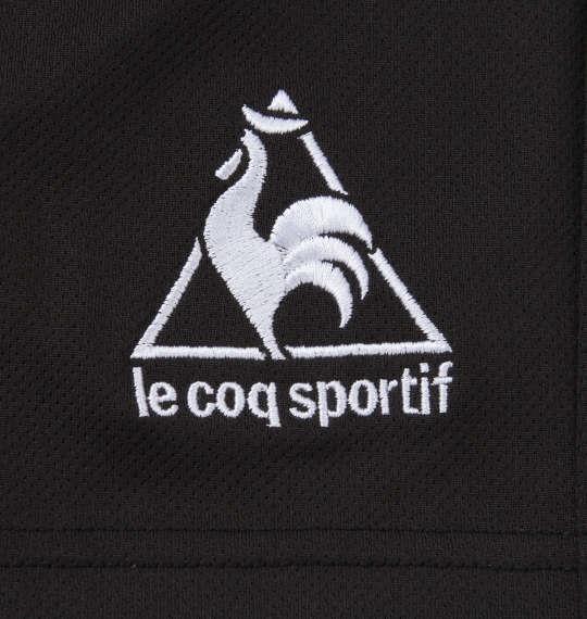 大きいサイズ メンズ LE COQ SPORTIF エアロドライニット ハーフパンツ ブラック 1274-1201-2 2L 3L 4L 5L 6L