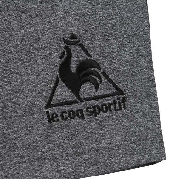 大きいサイズ メンズ LE COQ SPORTIF エアロドライニット ハーフパンツ チャコール杢 1274-1201-3 2L 3L 4L 5L 6L