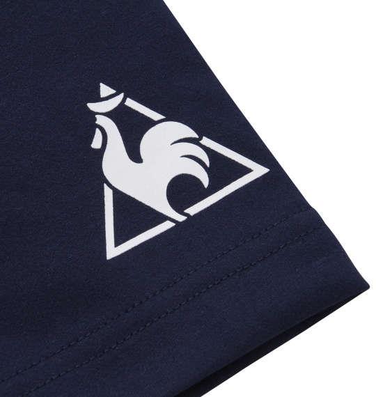 大きいサイズ メンズ LE COQ SPORTIF ストレッチ ファイバー 半袖 Tシャツ ネイビー 1278-1221-1 2L 3L 4L 5L 6L