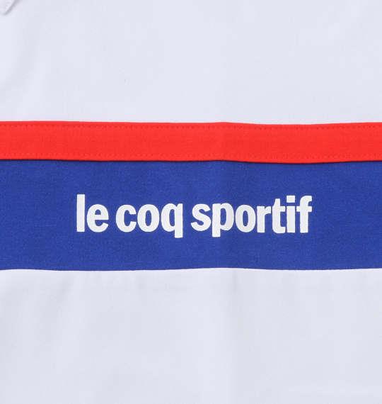 大きいサイズ メンズ LE COQ SPORTIF ストレッチ ファイバー 半袖 ポロシャツ ホワイト 1278-1223-1 2L 3L 4L 5L 6L