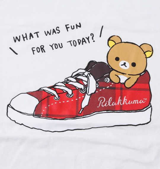 【2021cha】大きいサイズ メンズ Rilakkuma 半袖 Tシャツ ホワイト 1278-1240-1 3L 4L 5L 6L 8L