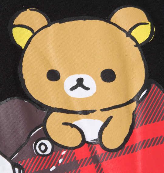 【2021cha】大きいサイズ メンズ Rilakkuma 半袖 Tシャツ ブラック 1278-1240-2 3L 4L 5L 6L 8L