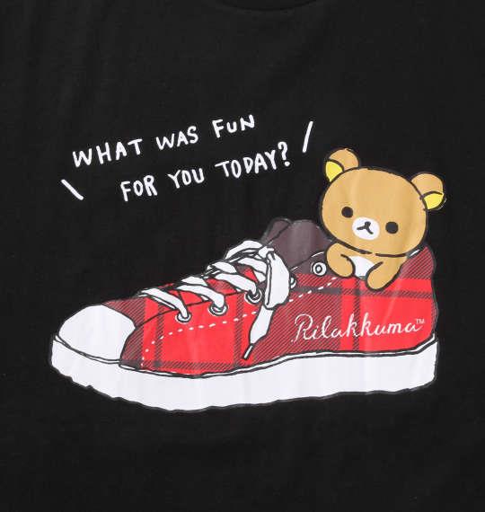 【2021cha】大きいサイズ メンズ Rilakkuma 半袖 Tシャツ ブラック 1278-1240-2 3L 4L 5L 6L 8L