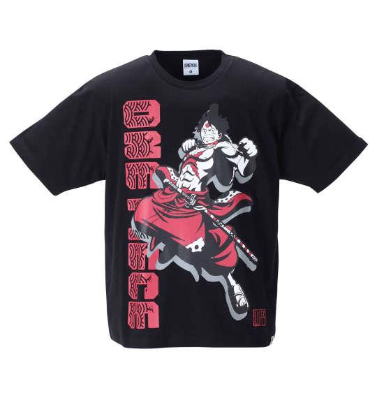 【2021one】【2021cha】大きいサイズ メンズ ONE PIECE 半袖 Tシャツ ブラック 1278-1250-2 3L 4L 5L 6L 8L