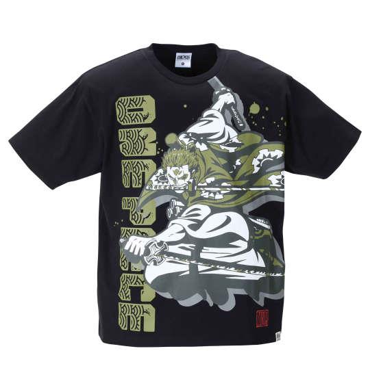 【2021one】【2021cha】大きいサイズ メンズ ONE PIECE 半袖 Tシャツ ブラック 1278-1251-2 3L 4L 5L 6L 8L