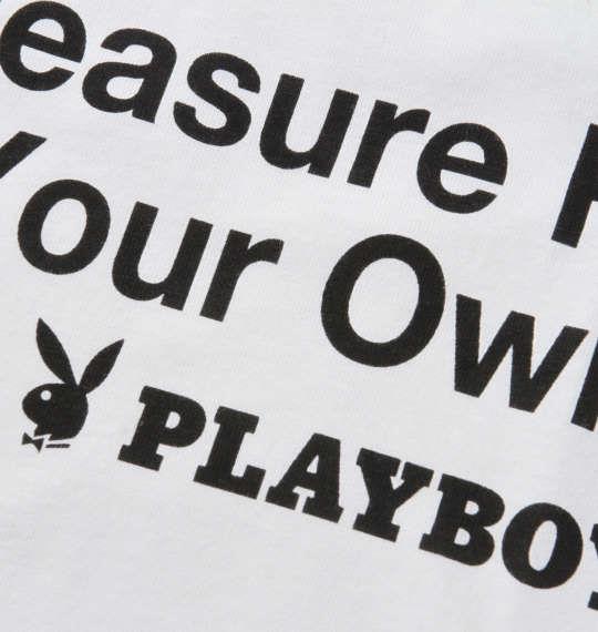 大きいサイズ メンズ PLAYBOY カラー転写シートプリント 半袖 Tシャツ オフホワイト 1278-1276-1 3L 4L 5L 6L 8L