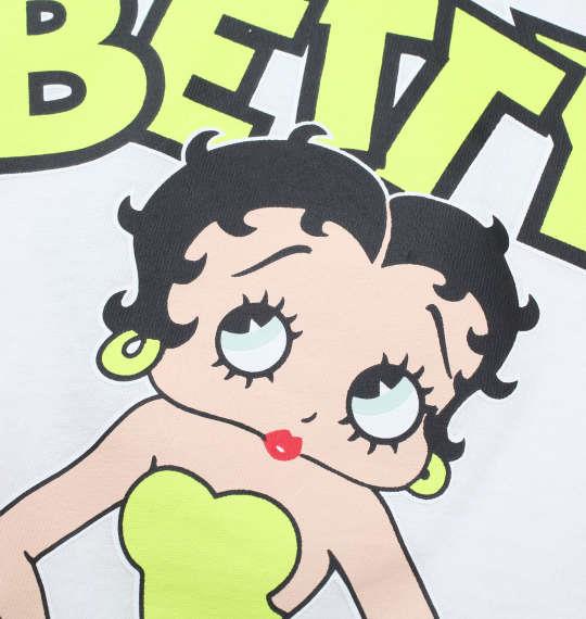 【2021cha】大きいサイズ メンズ BETTY BOOP ネオンカラープリント 半袖 Tシャツ オフホワイト 1278-1280-1 3L 4L 5L 6L 8L