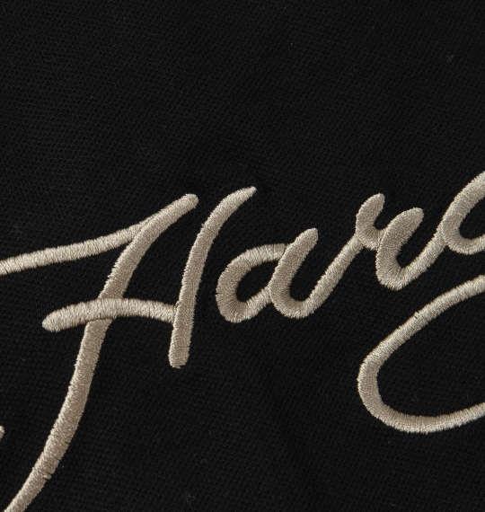 大きいサイズ メンズ Ed Hardy 刺繍 & プリント 鹿の子 半袖 ポロシャツ ブラック 1278-1292-2 3L 4L 5L 6L 8L