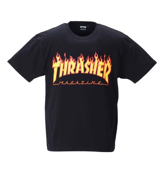 大きいサイズ メンズ THRASHER 半袖 Tシャツ ブラック 1278-1500-2 3L 4L 5L 6L 8L