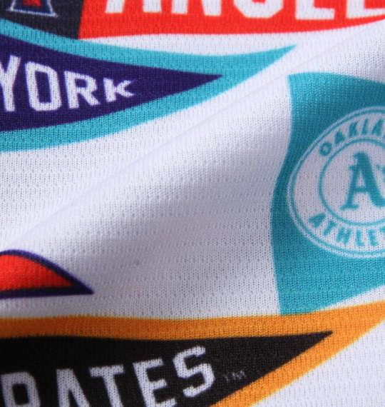 大きいサイズ メンズ Fanatics MLBフラッグ 総柄 プリント 半袖 Tシャツ ホワイト 1278-1511-1 3L 4L 5L 6L