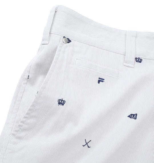 【golf2】大きいサイズ メンズ FILA GOLF 飛び柄刺繍 クロップドパンツ グレー 1274-1241-2 100 105 110 115 120 130