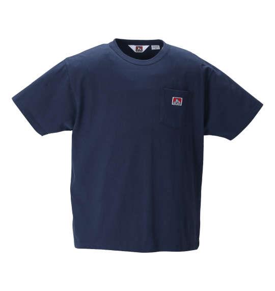 大きいサイズ メンズ BEN DAVIS ポケット 半袖 Tシャツ ネイビー 1278-0570-6 3L 4L 5L 6L