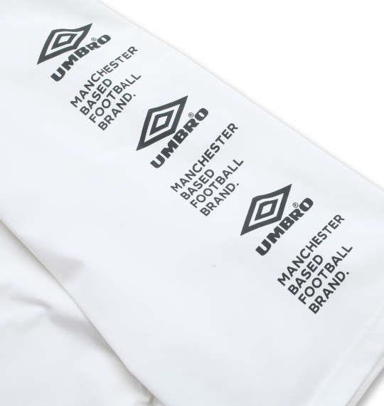 大きいサイズ メンズ UMBRO スリーブプリント 半袖 Tシャツ スノーホワイト 1278-1210-1 2L 3L 4L 5L 6L