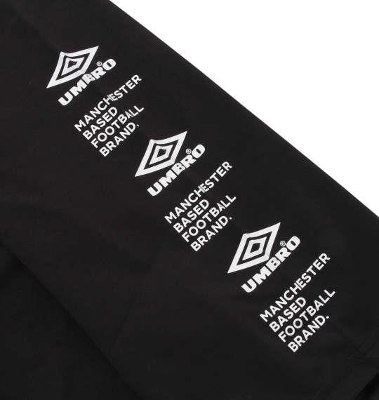 大きいサイズ メンズ UMBRO スリーブプリント 半袖 Tシャツ ブラック 1278-1210-2 2L 3L 4L 5L 6L