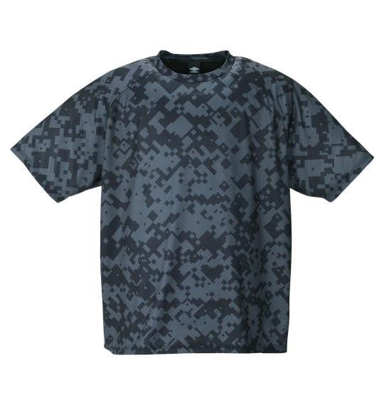 大きいサイズ メンズ UMBRO グラフィックプラクティス 半袖 Tシャツ ブラック 1278-1211-2 2L 3L 4L 5L 6L