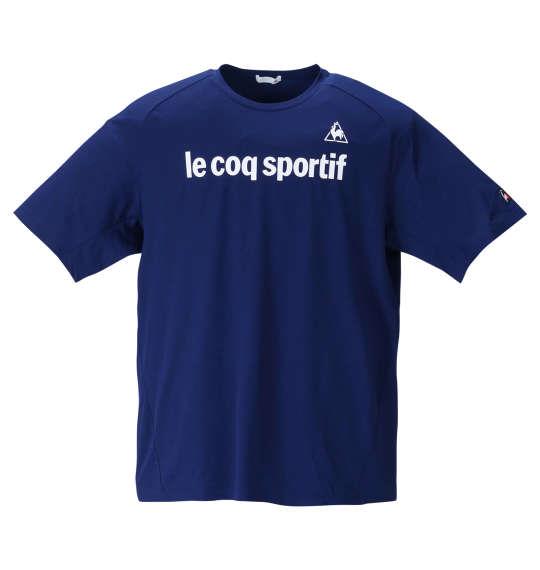 大きいサイズ メンズ LE COQ SPORTIF サンスクリーンエアスタイリッシュ 半袖 Tシャツ ナイトブルー 1278-1222-1 2L 3L 4L 5L 6L