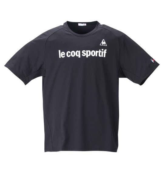 大きいサイズ メンズ LE COQ SPORTIF サンスクリーンエアスタイリッシュ 半袖 Tシャツ ブラック 1278-1222-2 2L 3L 4L 5L 6L