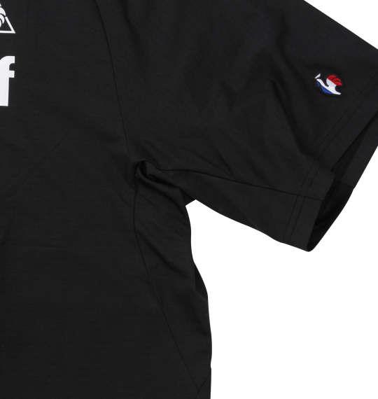 大きいサイズ メンズ LE COQ SPORTIF サンスクリーンエアスタイリッシュ 半袖 Tシャツ ブラック 1278-1222-2 2L 3L 4L 5L 6L