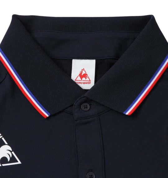 大きいサイズ メンズ LE COQ SPORTIF サンスクリーンエアスタイリッシュ 半袖 ポロシャツ ネイビー 1278-1224-1 2L 3L 4L 5L 6L