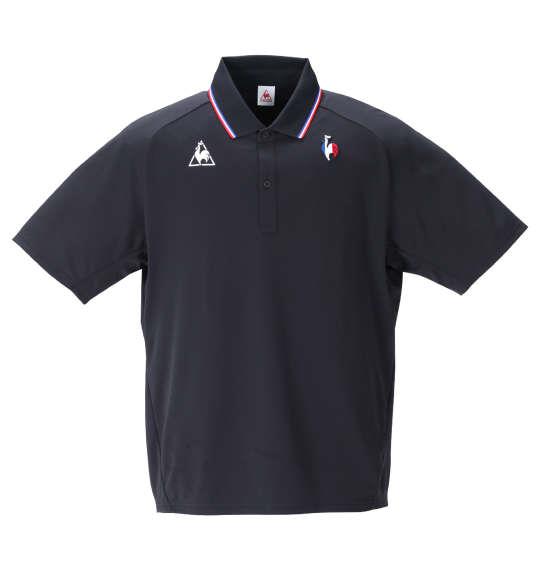 大きいサイズ メンズ LE COQ SPORTIF サンスクリーンエアスタイリッシュ 半袖 ポロシャツ ブラック 1278-1224-2 2L 3L 4L 5L 6L