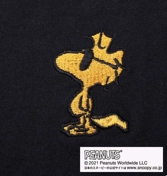 大きいサイズ メンズ FLAGSTAFF × PEANUTS スヌーピーコラボ 半袖 Tシャツ ブラック 1278-1525-2 3L 4L 5L 6L 8L