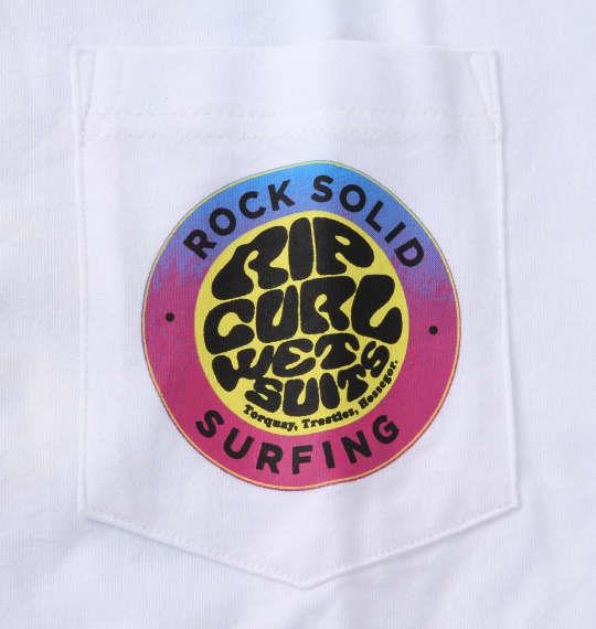 大きいサイズ メンズ RIP CURL ROCK SOLID 半袖 Tシャツ ホワイト 1278-1555-1 3L 4L 5L 6L