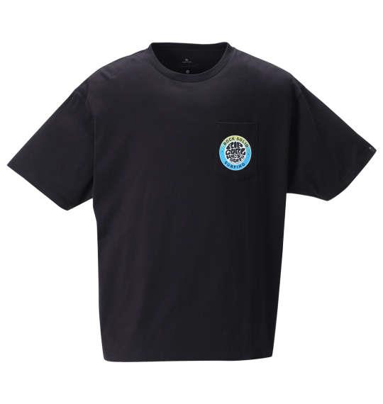 大きいサイズ メンズ RIP CURL ROCK SOLID 半袖 Tシャツ ブラック 1278-1555-2 3L 4L 5L 6L