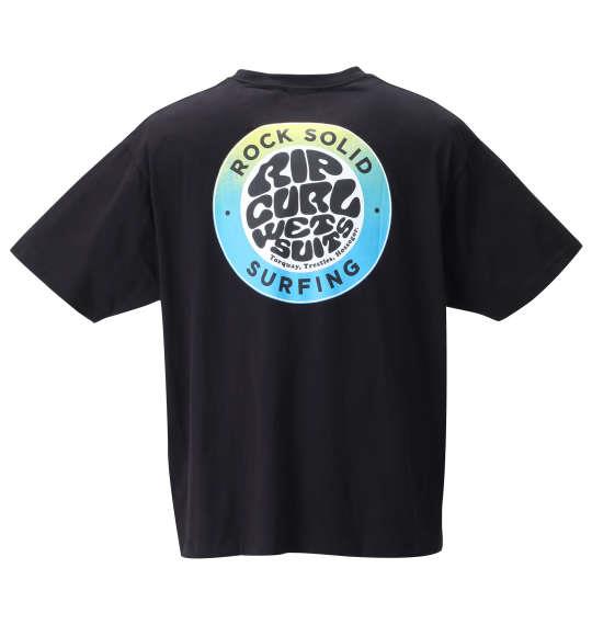 大きいサイズ メンズ RIP CURL ROCK SOLID 半袖 Tシャツ ブラック 1278-1555-2 3L 4L 5L 6L