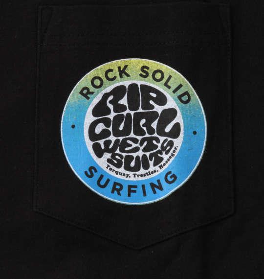 大きいサイズ メンズ RIP CURL ROCK SOLID 半袖 Tシャツ ブラック 1278-1555-2 3L 4L 5L 6L