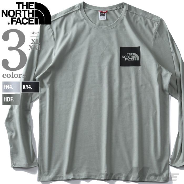 【WEB限定価格】大きいサイズ メンズ THE NORTH FACE ザ ノース フェイス プリント 長袖 Tシャツ FINE TEE USA直輸入 nf0a37ft