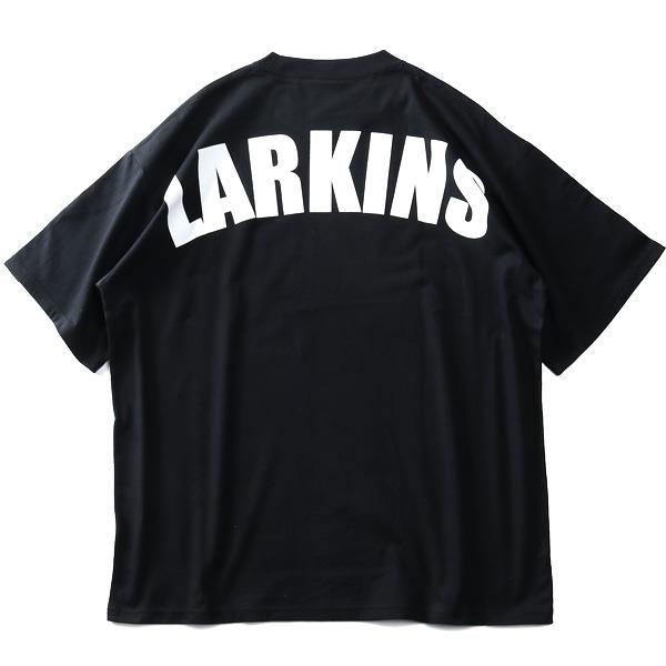 【WEB限定価格】大きいサイズ メンズ LARKiNS ラーキンス バックロゴ 半袖 Tシャツ l1037-364