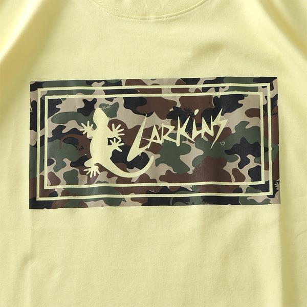 【WEB限定価格】大きいサイズ メンズ LARKiNS ラーキンス 迷彩ロゴ 半袖 Tシャツ l1038-364
