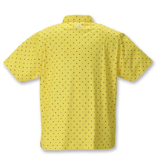 【golf1】大きいサイズ メンズ FILA GOLF ドット柄 半袖 シャツ イエロー 1278-1270-2 3L 4L 5L 6L