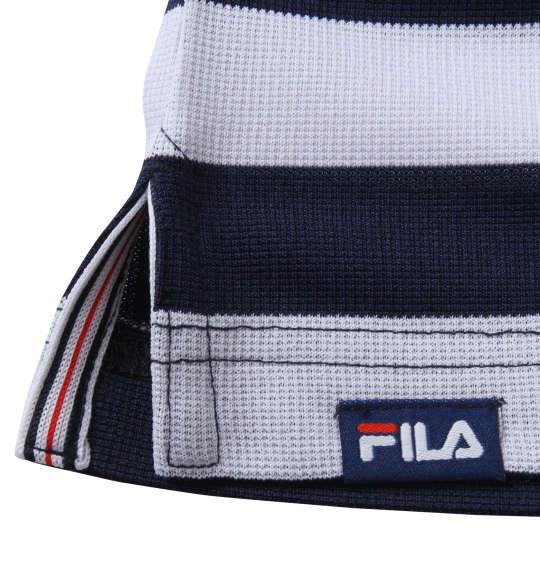 【golf1】大きいサイズ メンズ FILA GOLF ボーダー ラガー 半袖 シャツ ネイビー 1278-1271-1 3L 4L 5L 6L