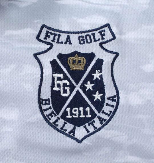 【golf1】大きいサイズ メンズ FILA GOLF 接触冷感 カモ柄 半袖 シャツ ホワイトカモ 1278-1272-1 3L 4L 5L 6L