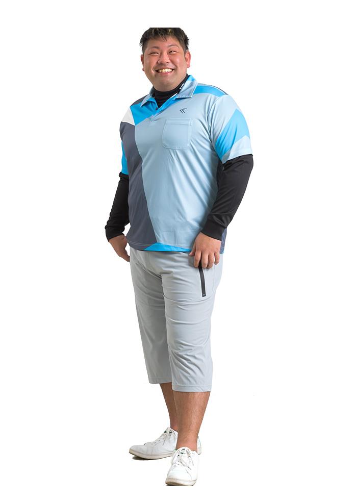 【bb1020】【PD0518】【golf1】大きいサイズ メンズ LINKATION ゴルフ ポロシャツ アンサンブル アスレジャー スポーツウェア la-pr210276