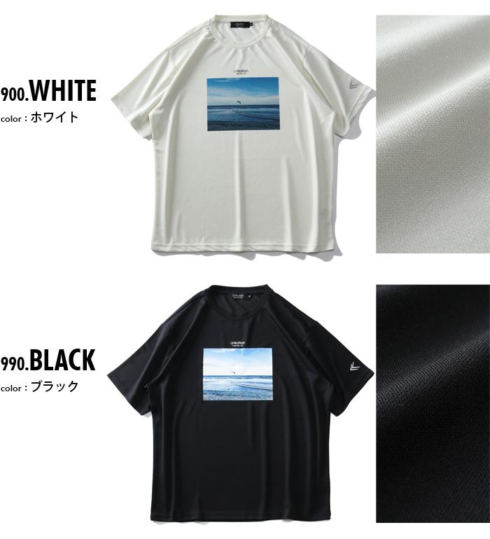 【WEB限定価格】大きいサイズ メンズ LINKATION フォト プリント 半袖 Tシャツ la-t210278