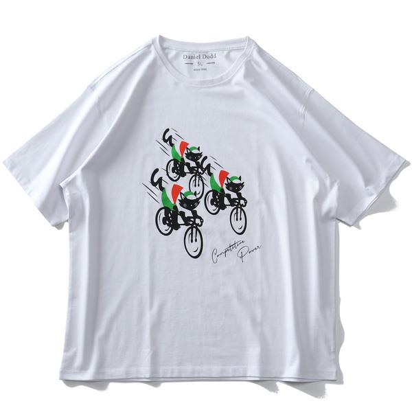 【WEB限定価格】大きいサイズ メンズ DANIEL DODD オーガニックコットン プリント 半袖 Tシャツ azt-210237