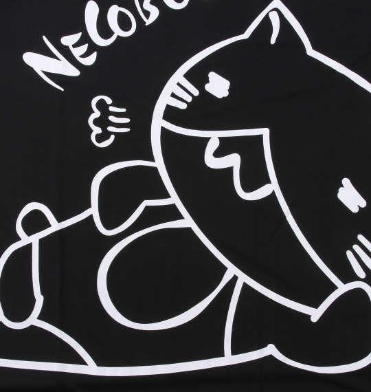 大きいサイズ メンズ NECOBUCHI-SAN DRY ハニカムメッシュ 半袖 Tシャツ ブラック 1258-1271-2 3L 4L 5L 6L