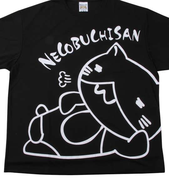 大きいサイズ メンズ NECOBUCHI-SAN DRY ハニカムメッシュ 半袖 Tシャツ ブラック 1258-1271-2 3L 4L 5L 6L