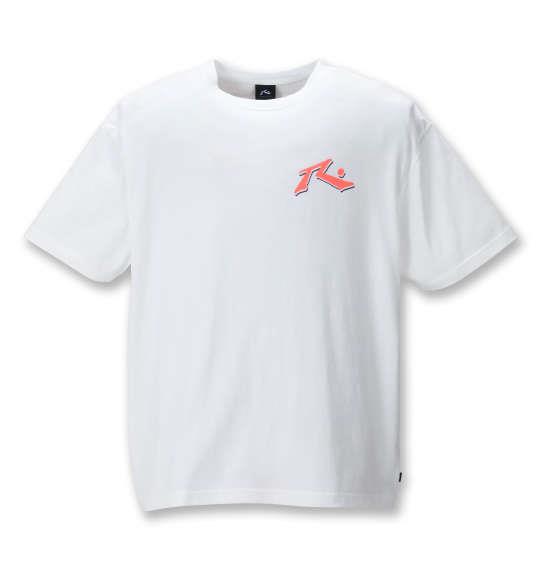 大きいサイズ メンズ RUSTY プリント 半袖 Tシャツ ホワイト 1278-1255-1 3L 4L 5L 6L 8L