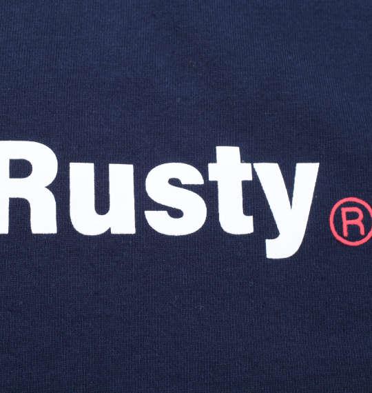 大きいサイズ メンズ RUSTY プリント 半袖 Tシャツ ネイビー 1278-1256-1 3L 4L 5L 6L 8L