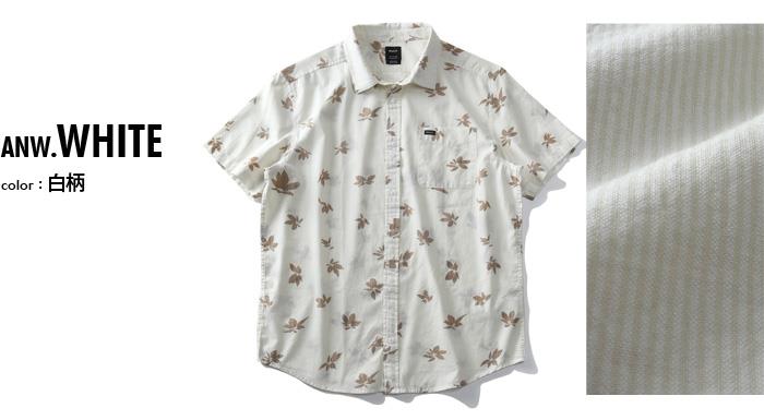 【WEB限定価格】大きいサイズ メンズ RVCA ルーカ シアサッカー プリント総柄 半袖 シャツ ENDLESS SEERSUCKER PRINT SS USA直輸入 avywt00151