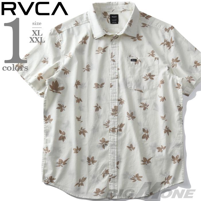 【WEB限定価格】大きいサイズ メンズ RVCA ルーカ シアサッカー プリント総柄 半袖 シャツ ENDLESS SEERSUCKER PRINT SS USA直輸入 avywt00151