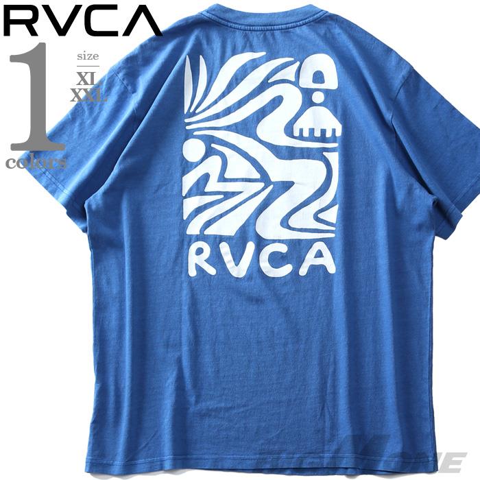 【WEB限定価格】大きいサイズ メンズ RVCA ルーカ プリント 半袖 Tシャツ STRAITS SS USA直輸入 avyzt00264